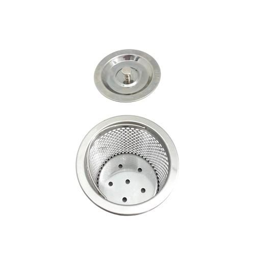 Bộ rổ và nắp rổ lọc rác bồn rửa chén inox không gỉ cao cấp tiện lợi 