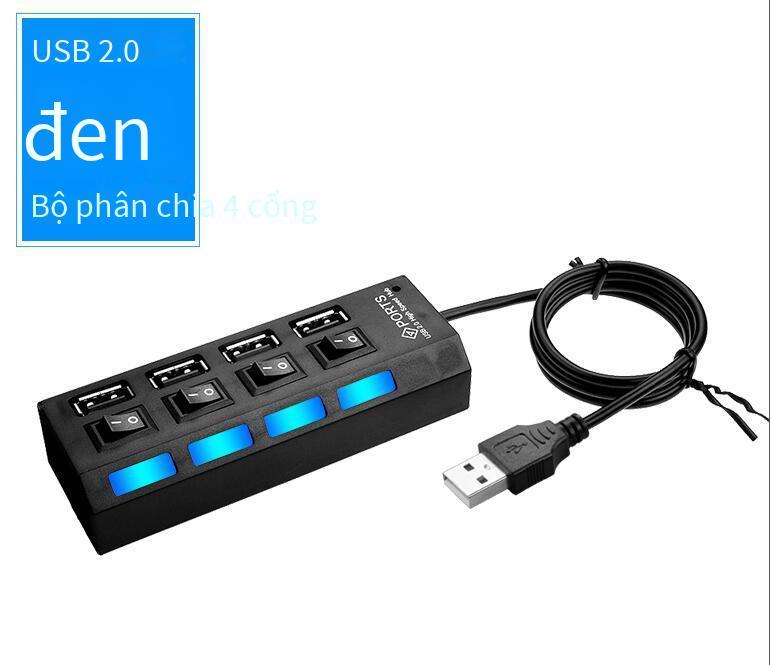 Hub USBHUB 4 cổng kiểu dáng mới nhất với switch máy tính đa cổng usb mở rộng hub tốc độ cao