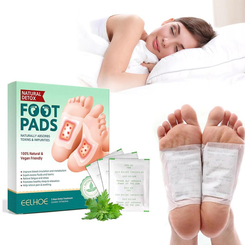 Miếng dán bàn chân thải độc cải thiện giấc ngủ Detox Foot Patches (hộp 10cái)