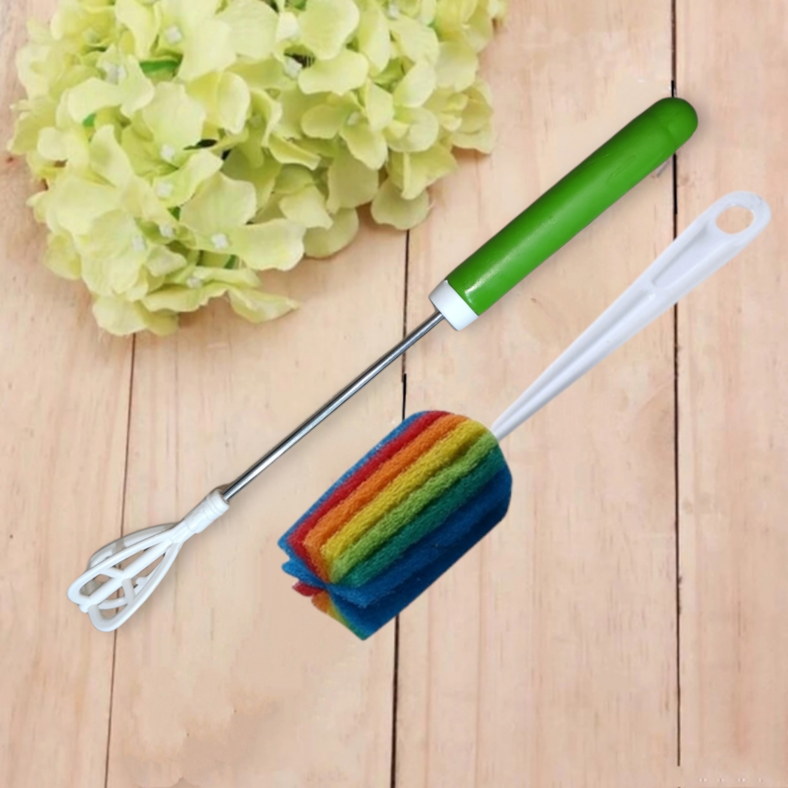 Dụng Cụ Đánh Trứng Cà Phê Xoay Tự Động Đa Năng + tặng cọ ly 7 màu