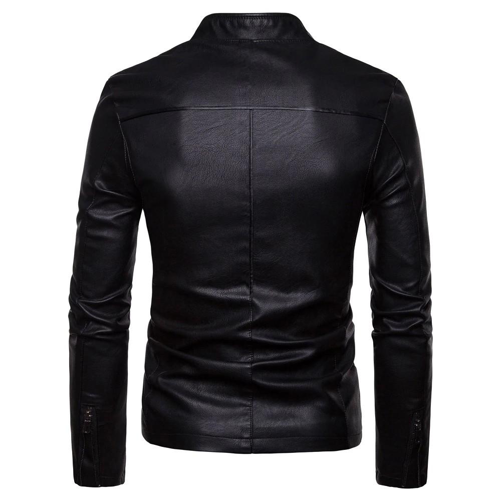 Áo Khoác Da Cao Cấp, Áo khoác da 2 lớp có túi trong