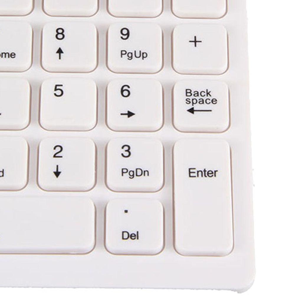 USB 18 Keys Num Pad Numeric Keypad Keyboard for Laptop Notebook White