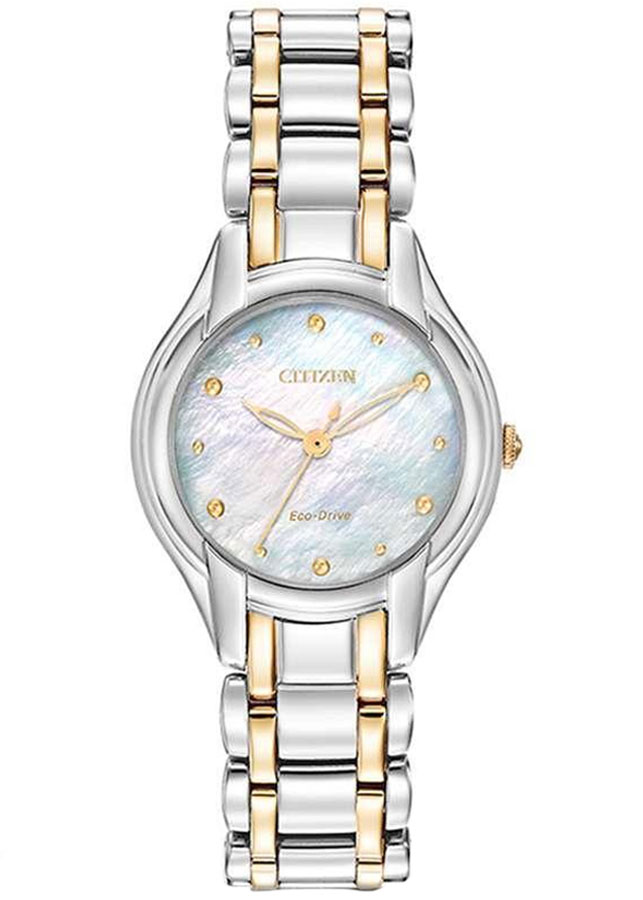 Đồng Hồ Nữ Citizen Dây Thép Không Gỉ EM0284-51N - Mặt Xà Cừ