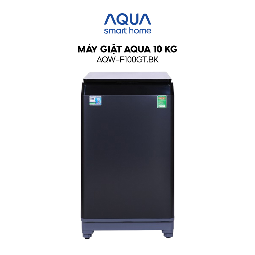 Máy giặt Aqua 10 KG AQW-F100GT.BK - Freeship toàn quốc - Bảo hành 2 năm - Hỗ trợ lắp đặt - Hàng chính hãng