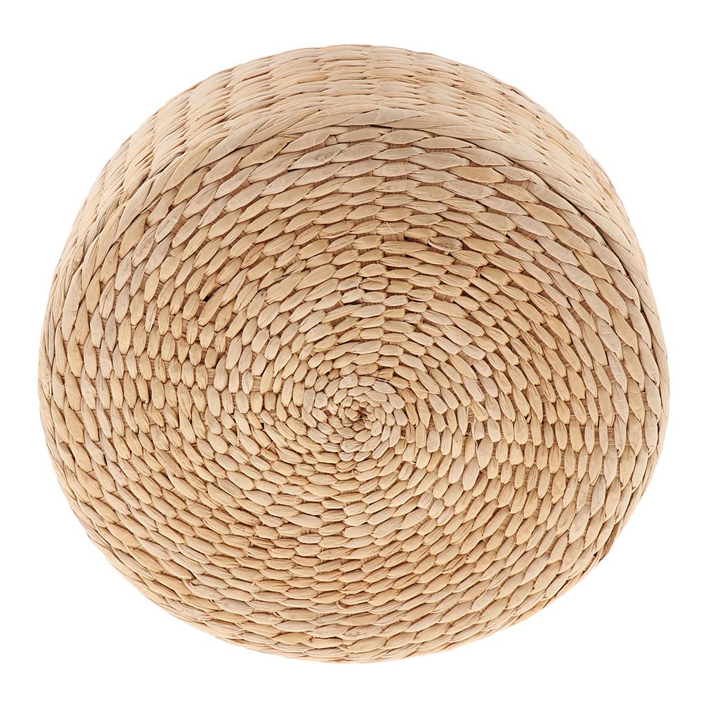 3xJapanese Straw Cushion Tatami Floor Cushion 30x30x10cm