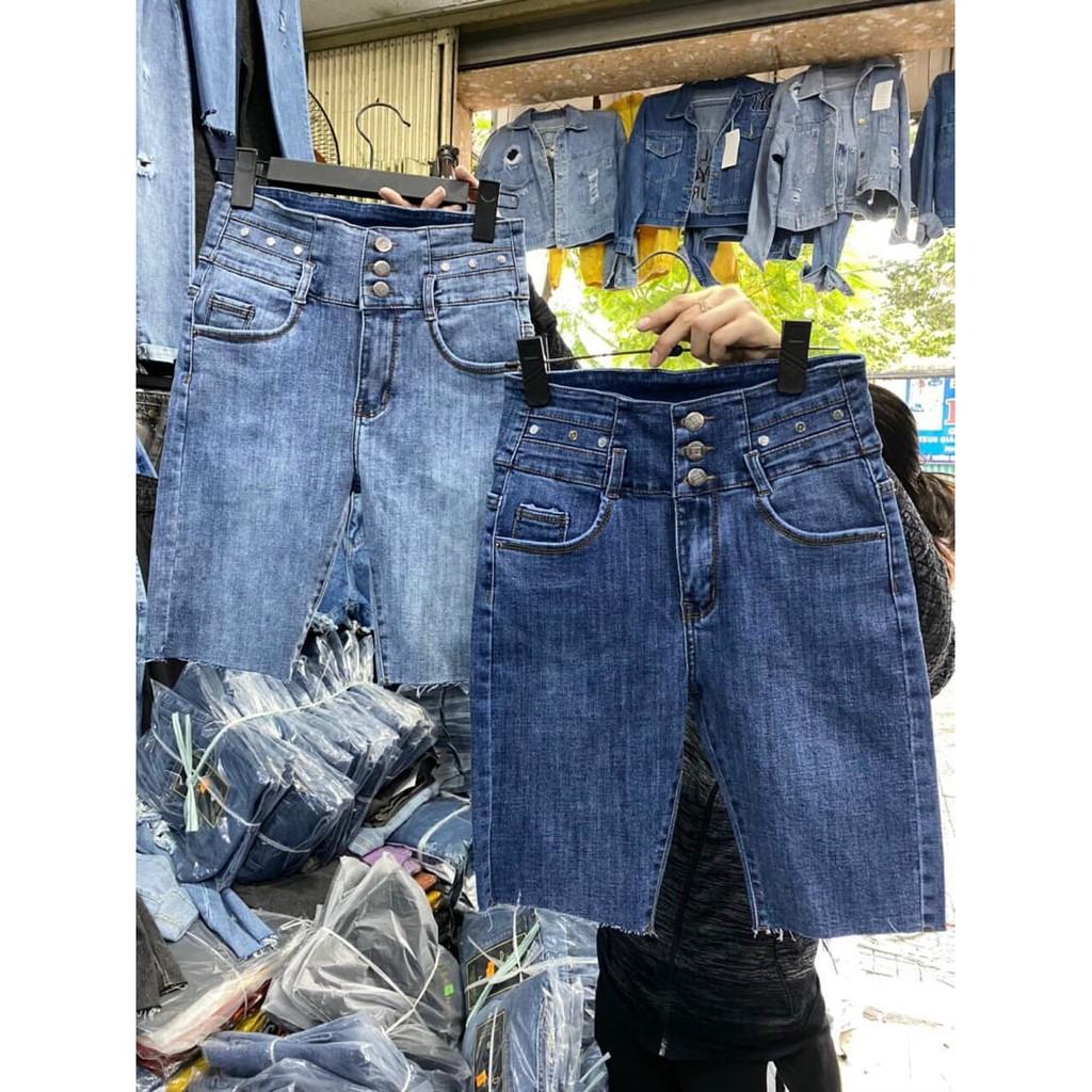 QUẦN JEAN NGỐ CO GIÃN BA NÚT KIỂU LƯNG CAO SHOP PHƯƠNG CHÂU