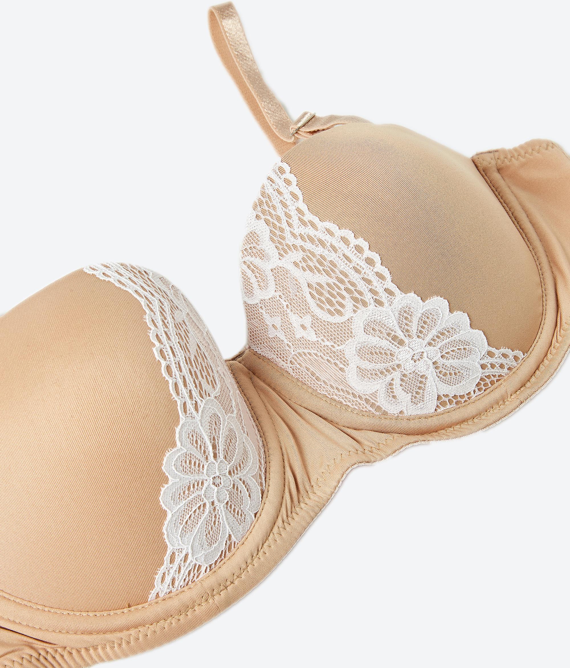 Áo Ngực Cúp Ngang Phối Viền Ren Miley Lingerie BRM09202