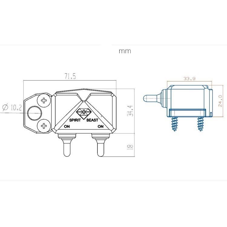 Công Tắc Đèn Trợ Sáng CNC