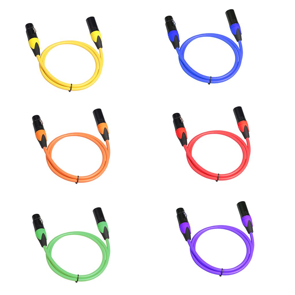 XLR Male to Female Microphone Cable 3.3ft-16.4ft, 5 Colors 4 Sizes for Choose