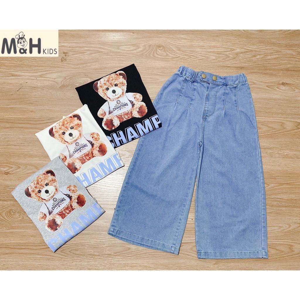 Quần áo bé gái áo cotton quần jean bé gái size đại 28-45kg