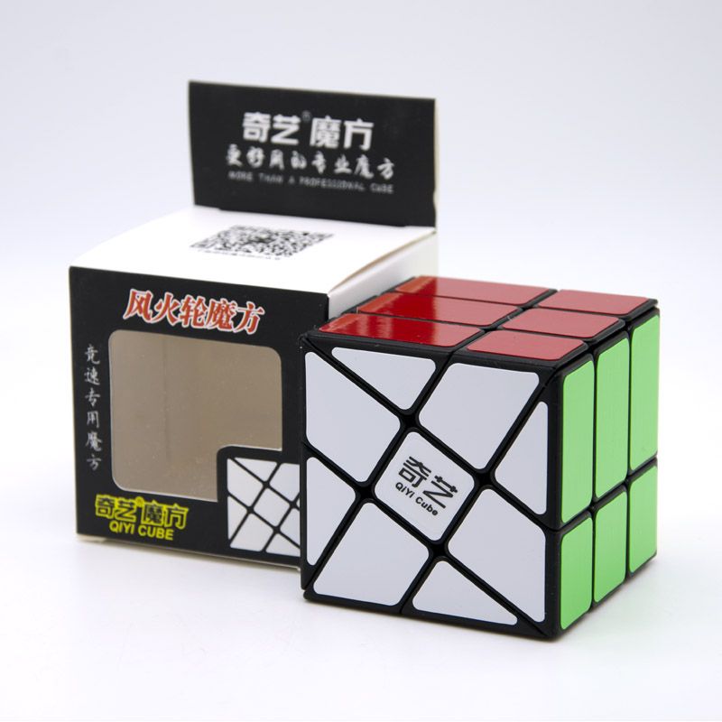 Rubik biến thể QiYi 3x3 Windmill Black hiệu QiYi