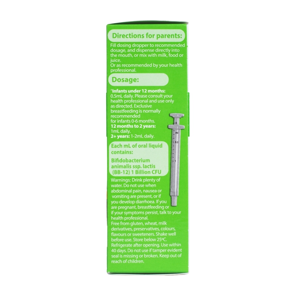 Men Vi Sinh Cho Bé Nature's Way Kids Smart Drops Probiotic - Hỗ Trợ Giảm Táo Bón, Tiêu Chảy (Chai 20ml)