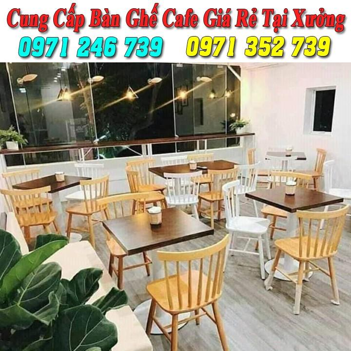Bộ bàn ghế gỗ cafe cao cấp