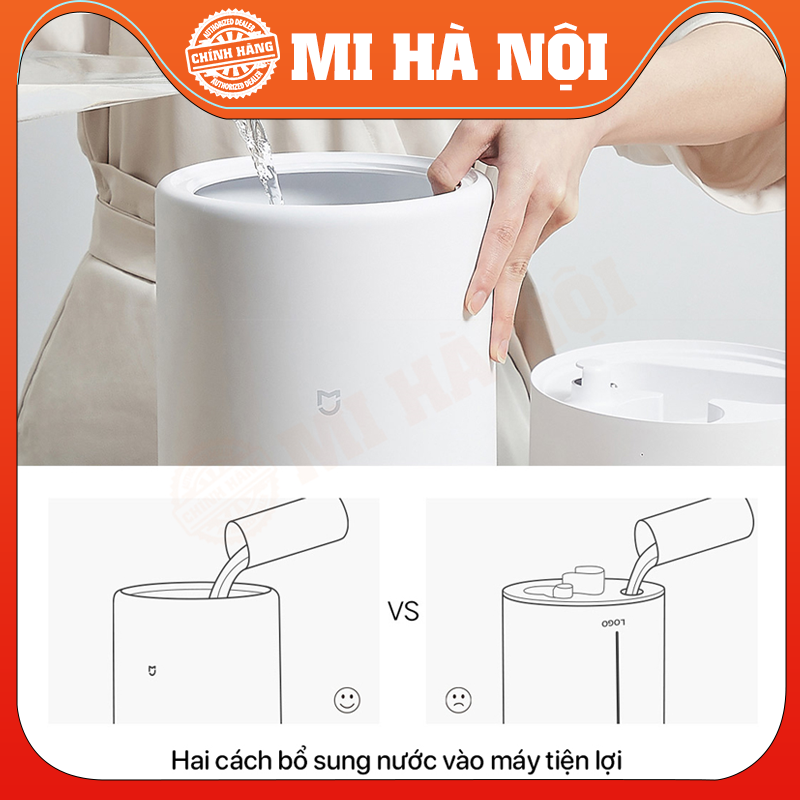 Máy Tạo Độ Ẩm Phun Sương Diệt Khuẩn Xiaomi Mijia MJJSQ02LX Kết Hợp Xông Tinh Dầu Dung Tích 4L - Hàng chính hãng