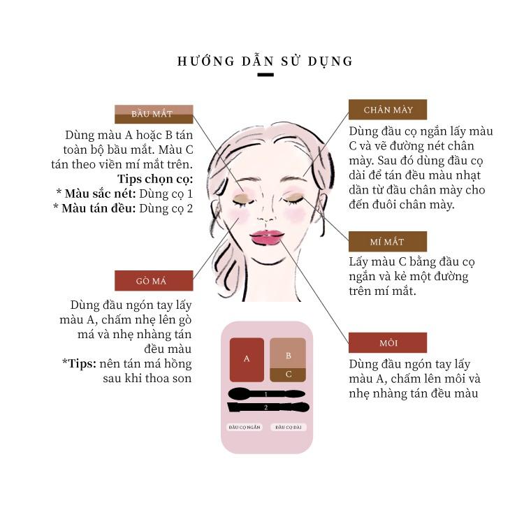 Bảng màu trang điểm đa năng 5 in 1 - naturaglacé Make Up Palette