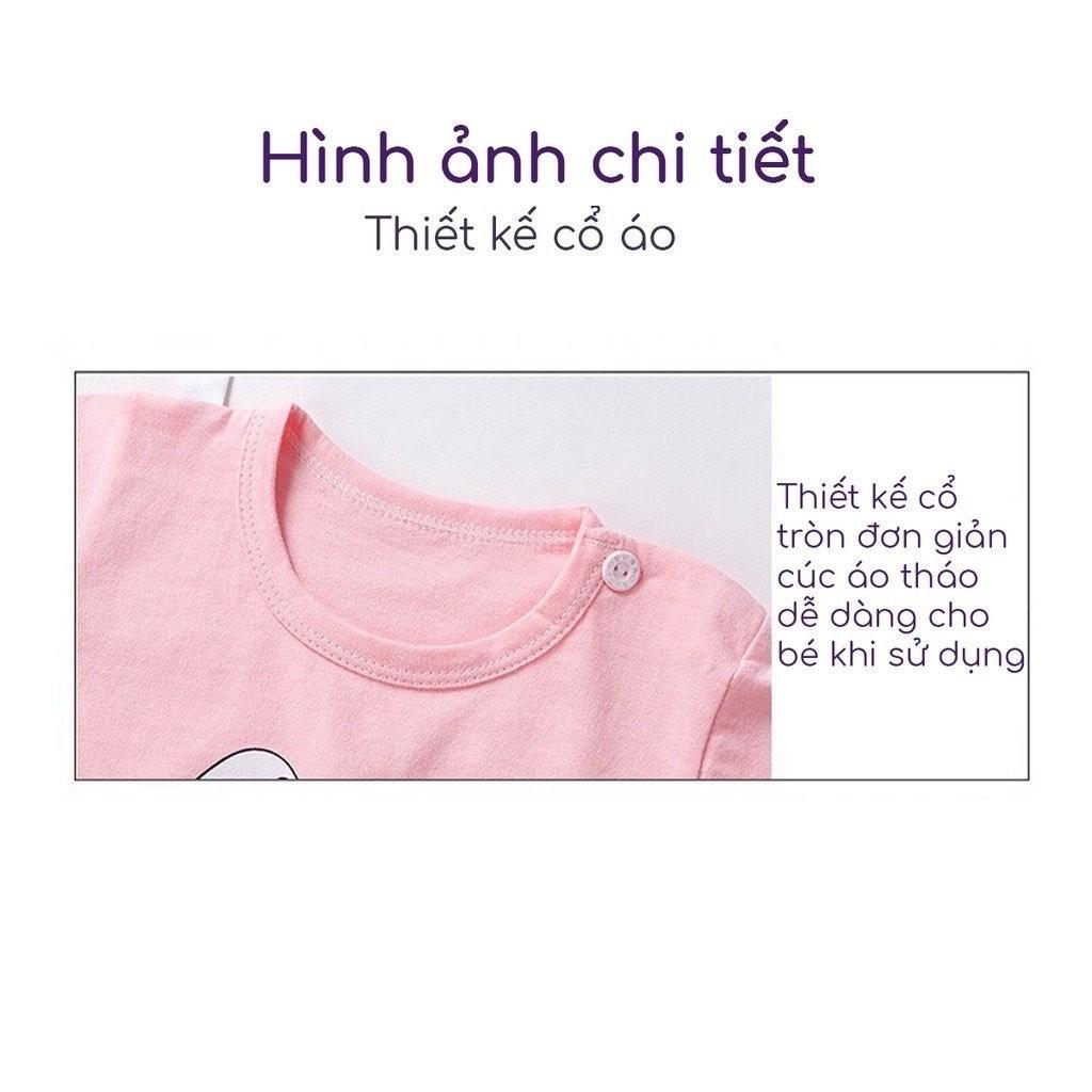 Bộ Cộc Tay cho Bé Bộ Minky Mom Cộc Tay Với họa Tiết Khủng Long Siêu Dễ Thương Chất Thun Lạnh Siêu Mềm Mịn Mát .