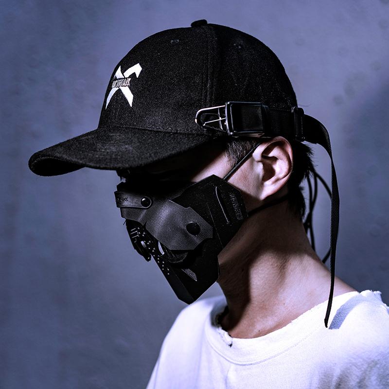 Techwear Bóng Chày Dạo Phố Unisex Nam Nữ Thêu Chữ Nữ Snapback Chiến Thuật Hip Hop Xương Có Thể Điều Chỉnh Gorra Khoác Nón