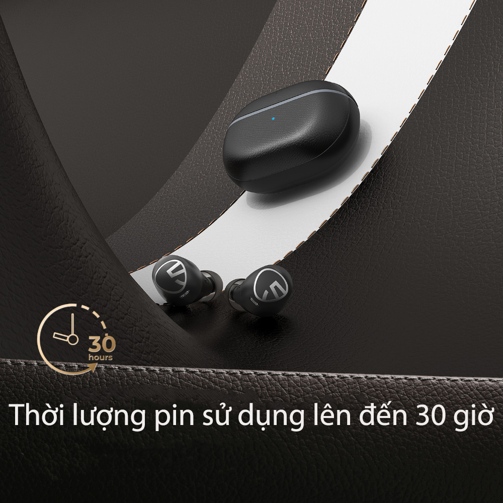 Tai nghe Bluetooth Soundpeats Free2 Classic chức năng loại bỏ các tạp âm ở bên ngoài - Hàng Chính Hãng