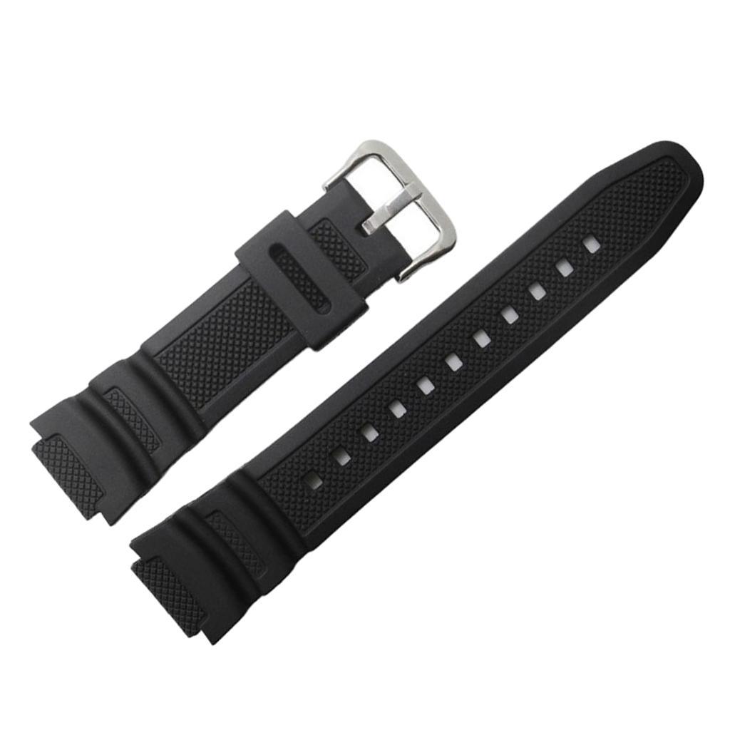 Replacement Black Wrist Band Strap For Casio SGW-400H SGW-500H MRW-200H