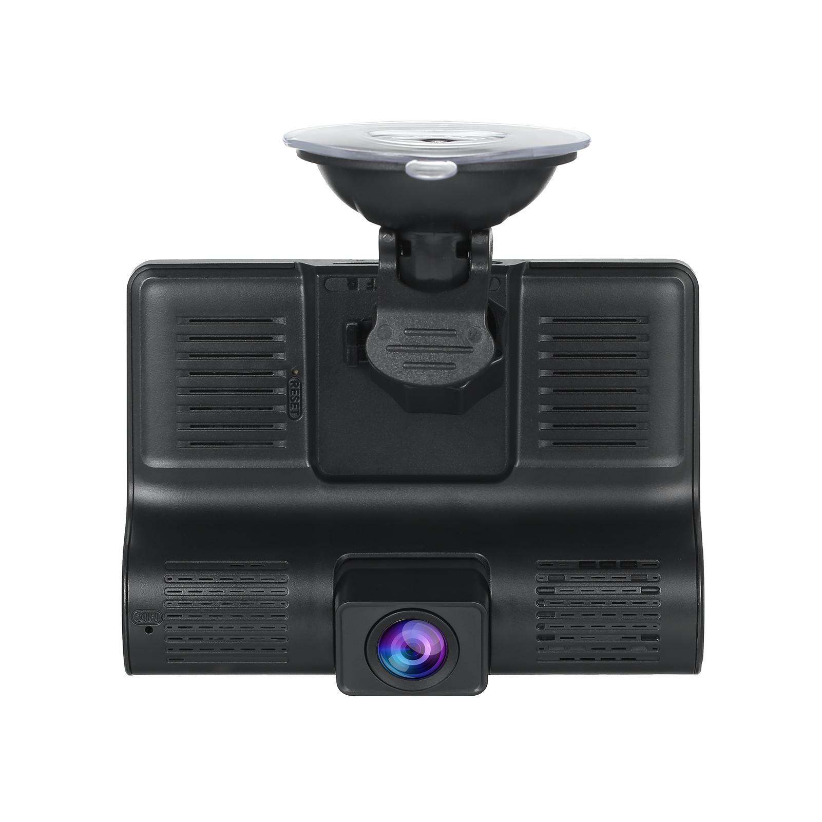 1080P Full HD Dash Cam with 4 Inch IPS Screen Front and Rear Dual Dash Camera Driving Recorder