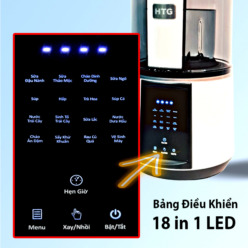 Máy làm sữa hạt CB8825 xay nấu sữa hạt 18 chương trình đa năng, siêu thanh chống ồn công nghệ mới, cháo súp dinh dưỡng tiện lợi, sinh tố trái cây đơn giản tại nhà, hàng chính hãng