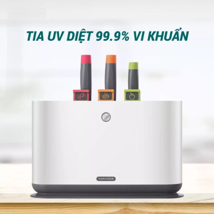 Bộ Dao Thớt 7 Món Kháng Khuẩn Tia UV Morphy Richards MR1000 - HÀNG NHẬP KHẨU