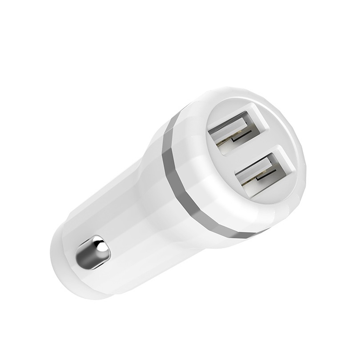 Tẩu Sạc Điện Thoại Trên ÔTô  Hoco Z27 - 2 Cổng USB + Tặng kèm 01 Ghế Đỡ Điện Thoại Đa Năng T2 - Hàng Chính Hãng