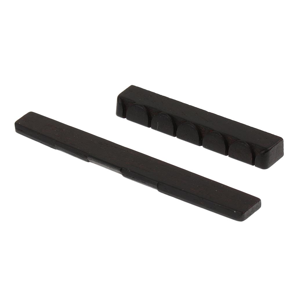 1 Set Ebony String Nut Saddle for Classical Guitar Replacement Parts