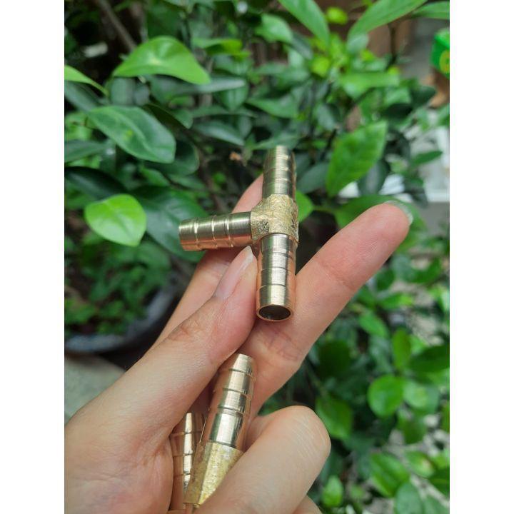 Đuôi chuột chữ T chia 3 nối ống 10mm bằng đồng