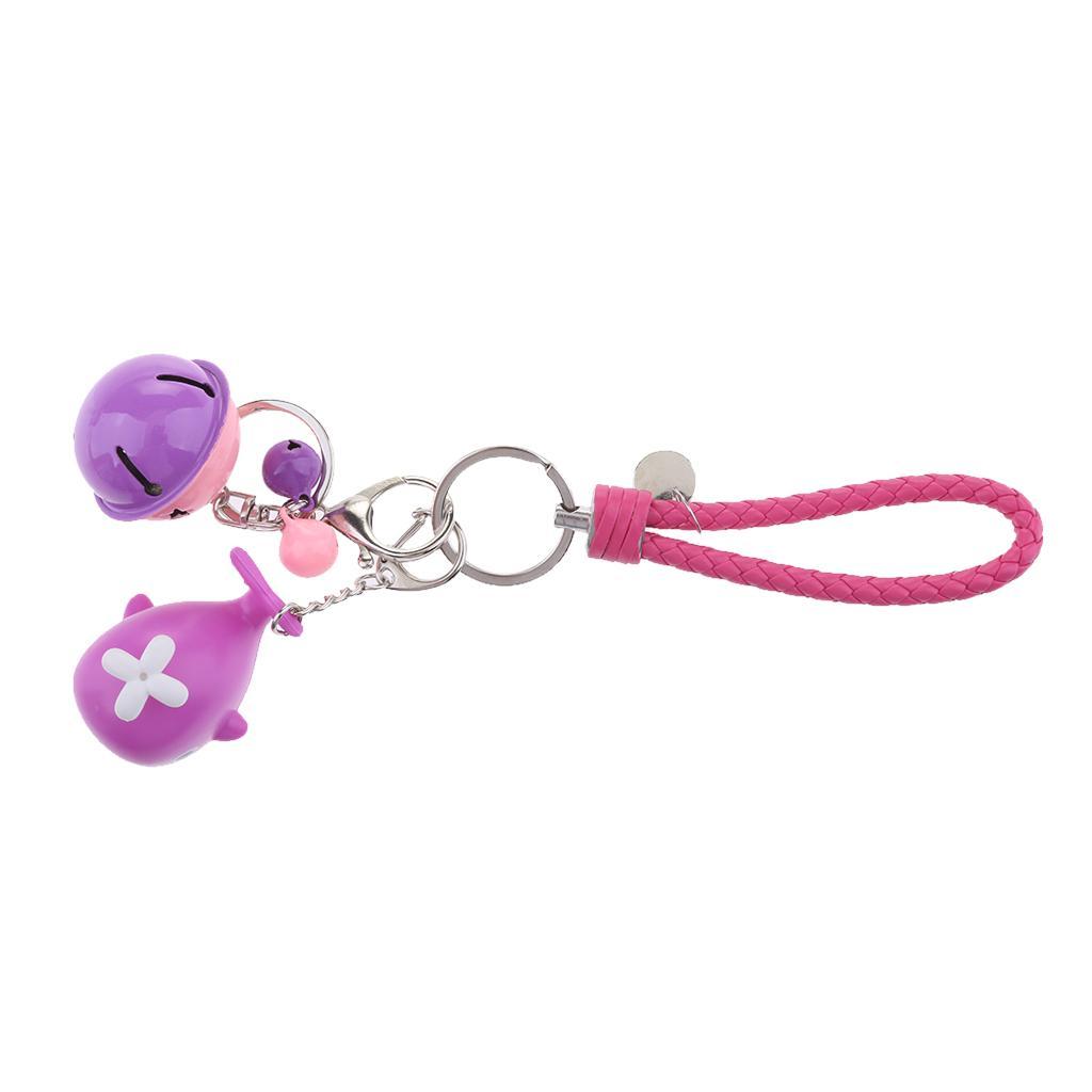 Creative Key Chain Shape Keyring LED Holder Hanging Type Black