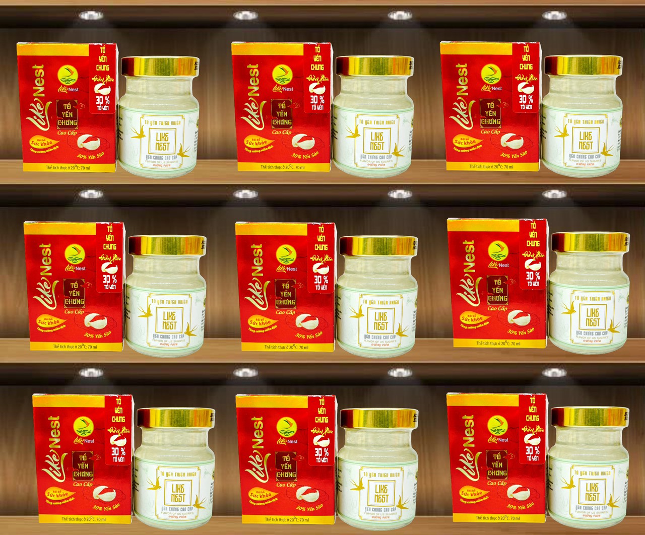 Yến Chưng Đường Phèn 30% Yến Like Nest