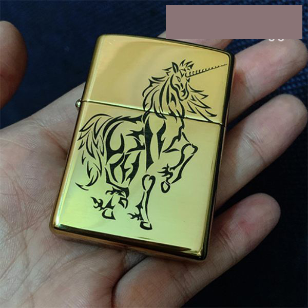 Bật Lửa ZIPPO BRASS NGỰA MỘT SỪNG 05 – ZIPPO NGUAMS05