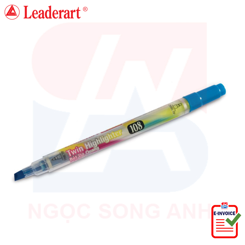 5 chiếc Bút dạ quang 2 đầu Leaderart 108HL