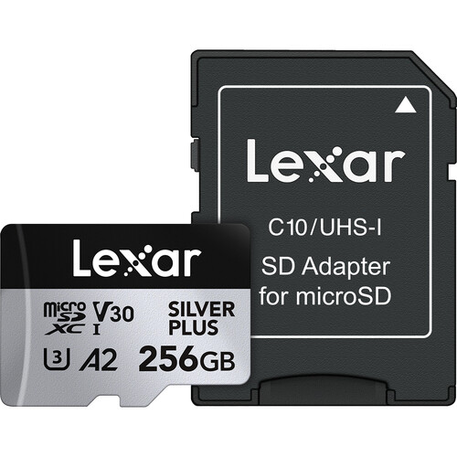 Thẻ nhớ microSD Lexar Silver Plus 128GB/ 256GB/ 512GB U3 A2, tốc độ đọc 205Mb/s - Hàng chính hãng