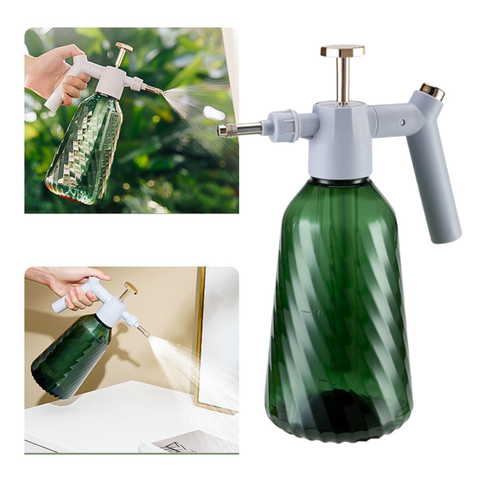 0.4 Gallon Handheld Garden Pump Sprayer with Adjustable Nozzle, 1.5L Hand Pump Pressure Water Sprayer Watering Can for Lawn and Garden, Car Detailing
