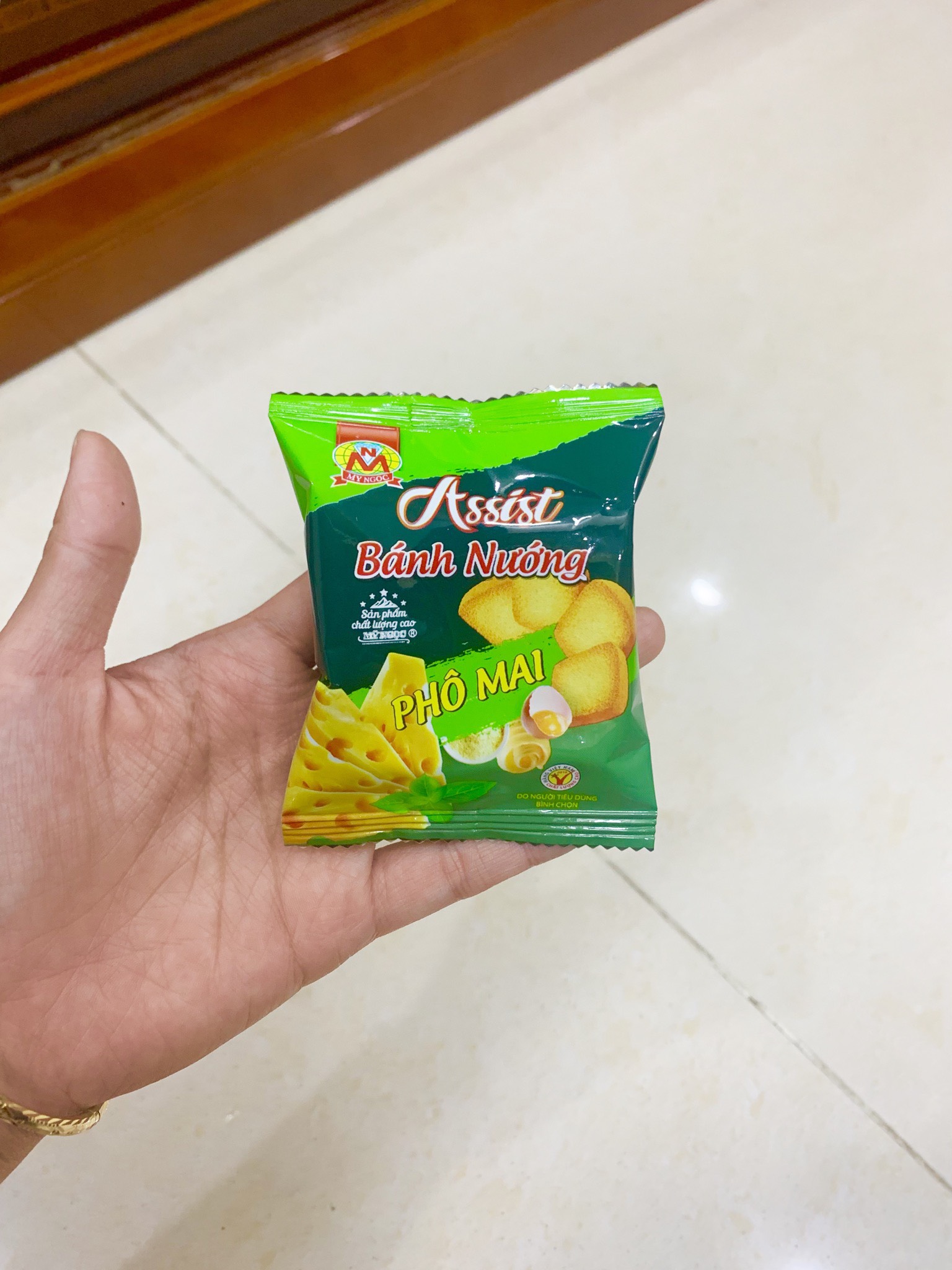 220g Bánh nướng Assist VỊ PHÔ MAI MỸ NGỌC