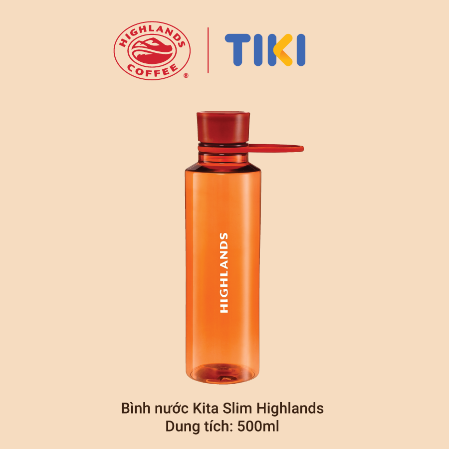 Bình nước Kita Slim Eco Highlands 500ml màu ngẫu nhiên