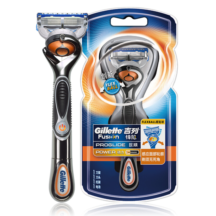 Bộ Dao Cạo Râu Nam Gillette Fusion ProGlide (Gồm Tay Cầm + Lưỡi Dao + Pin)