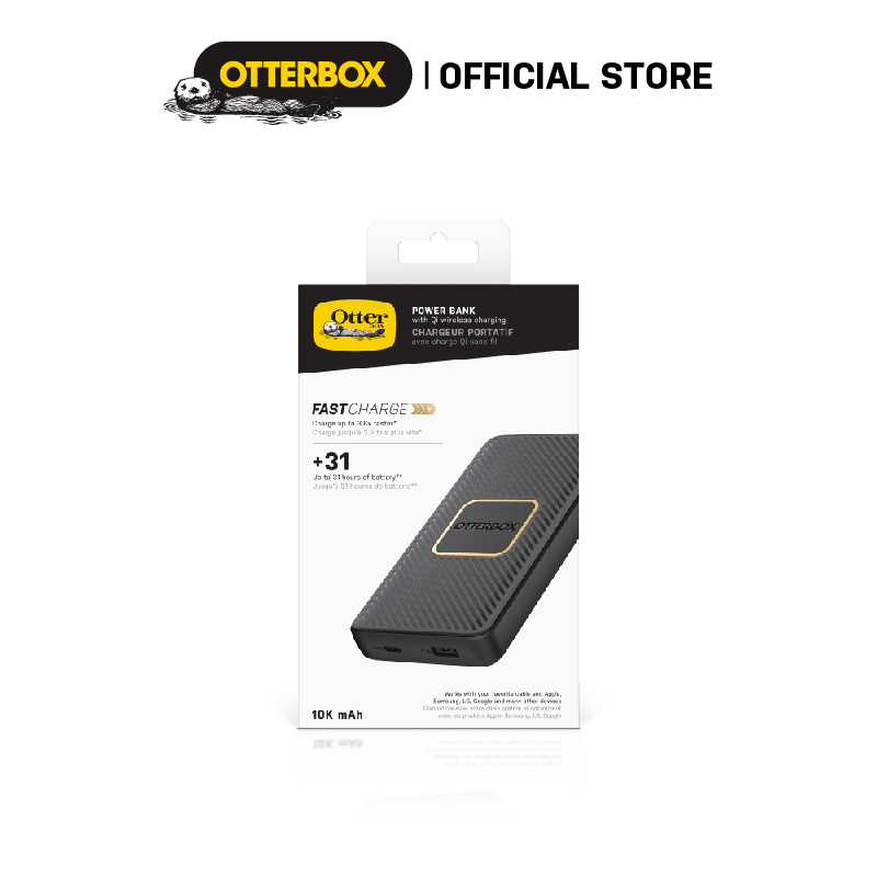 Sạc Dự Phòng Không Dây OtterBox 10000 mAh Tích Hợp Sạc Nhanh 18W - Hàng Chính Hãng