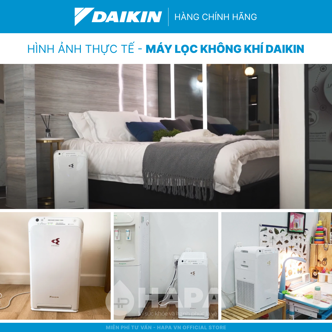 Máy Lọc Không Khí DAIKIN MC55UVM6-7 Phòng < 41m2 HEPA, Streamer & ION PLASMA - Hàng Chính Hãng DAIKIN