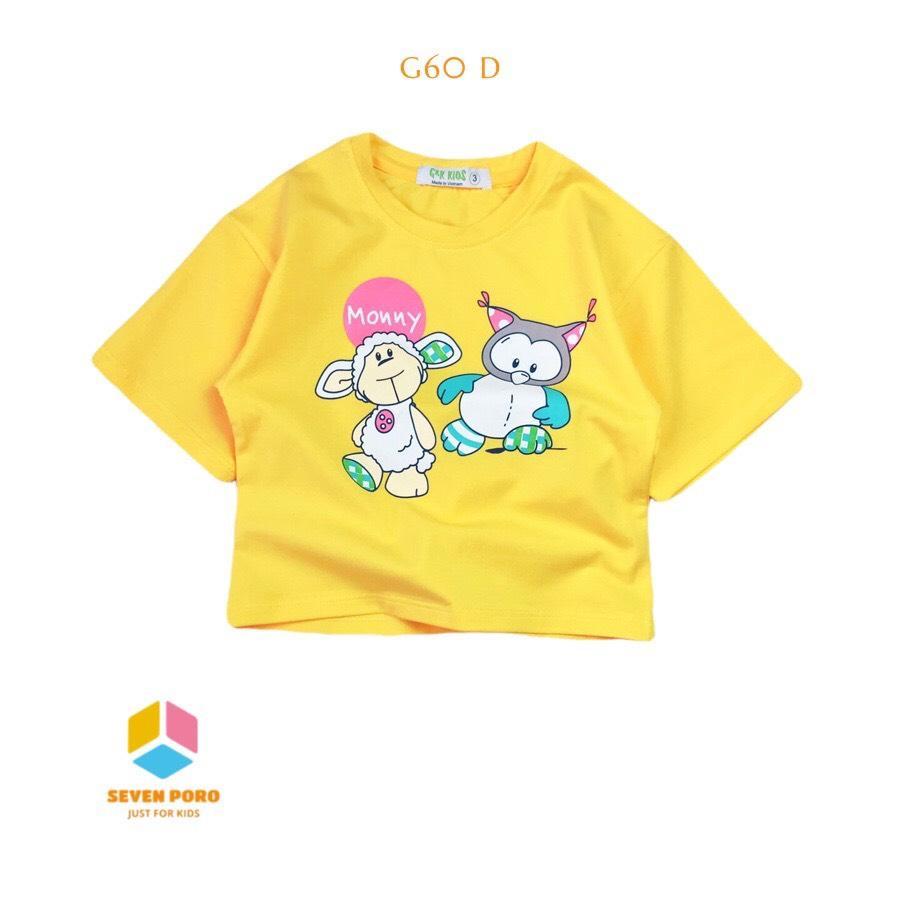 Áo Thun lửng - Croptop bé gái G38 size Đại - G&amp;K Kids - Beeking - seven-poro