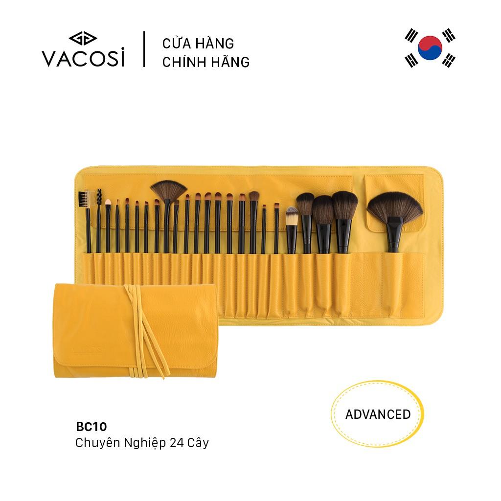 BỘ CỌ CHUYÊN NGHIỆP 24 CÂY, BÓP DA VÀNG VACOSI - BC10