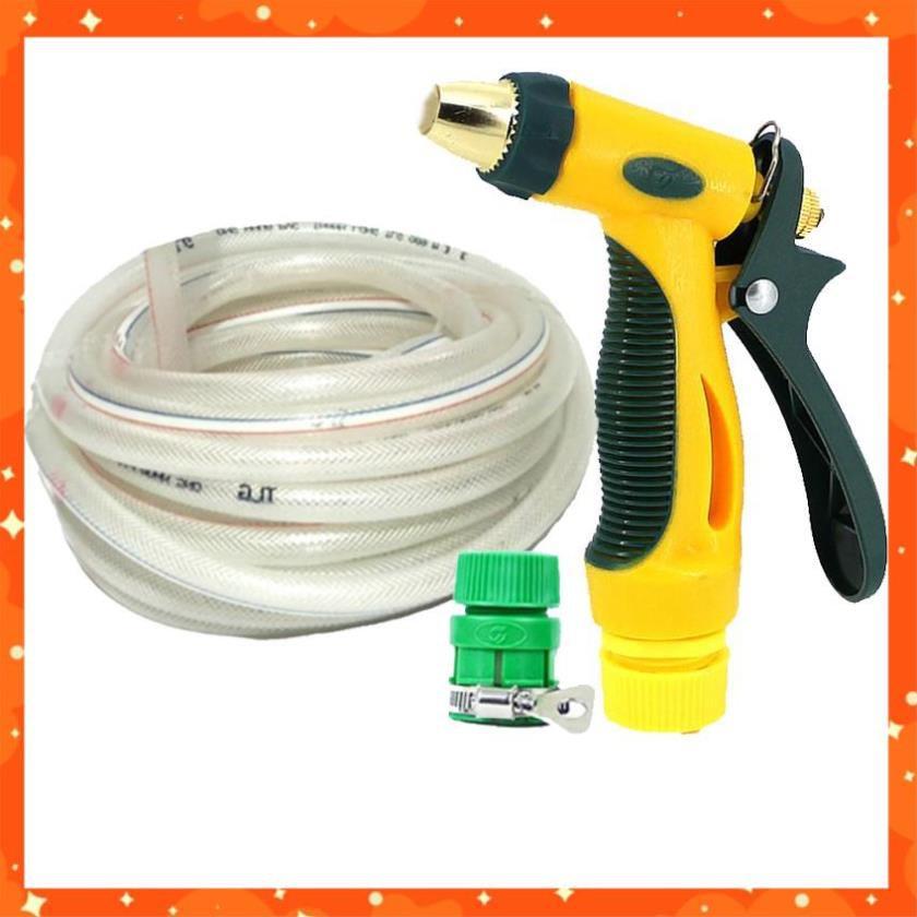 Bộ dây vòi xịt nước rửa xe,tưới cây tăng áp 3 lần 15M 206317
