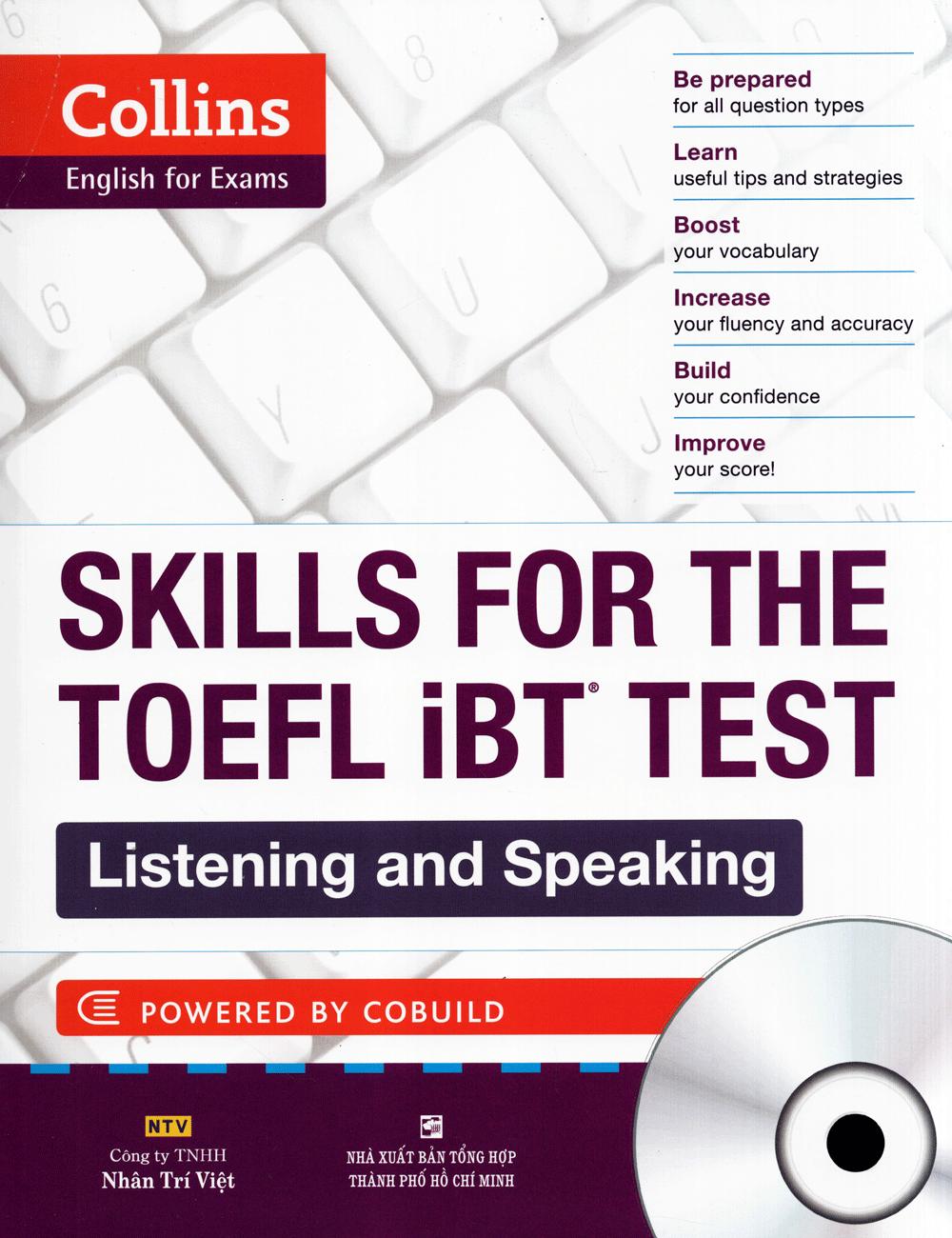 Sách Collins Skills For The TOEFL iBT Test - Listening And Speaking (Kèm CD)