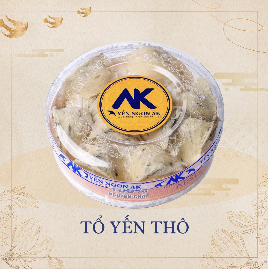 Tổ yến thô - Yến sào tổ tuyển chọn ít lông, nguyên chất - Tặng nhíp nhặt lông - Yến Ngon AK