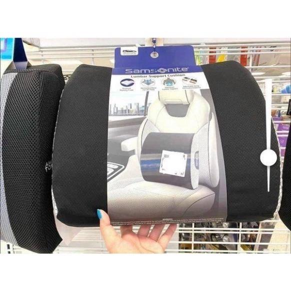 Gối Tựa Lưng Ngồi Ô Tô Samsonite, Giúp Giảm Đau Mỏi Lưng Khi Lái Xe Đường Dài, Nhập Đức