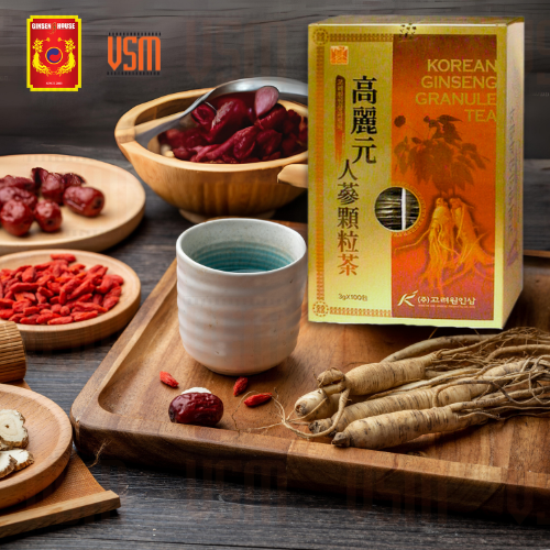 Trà Sâm Ginseng House Hàn Quốc Korean Ginseng Tea - Hộp 100  