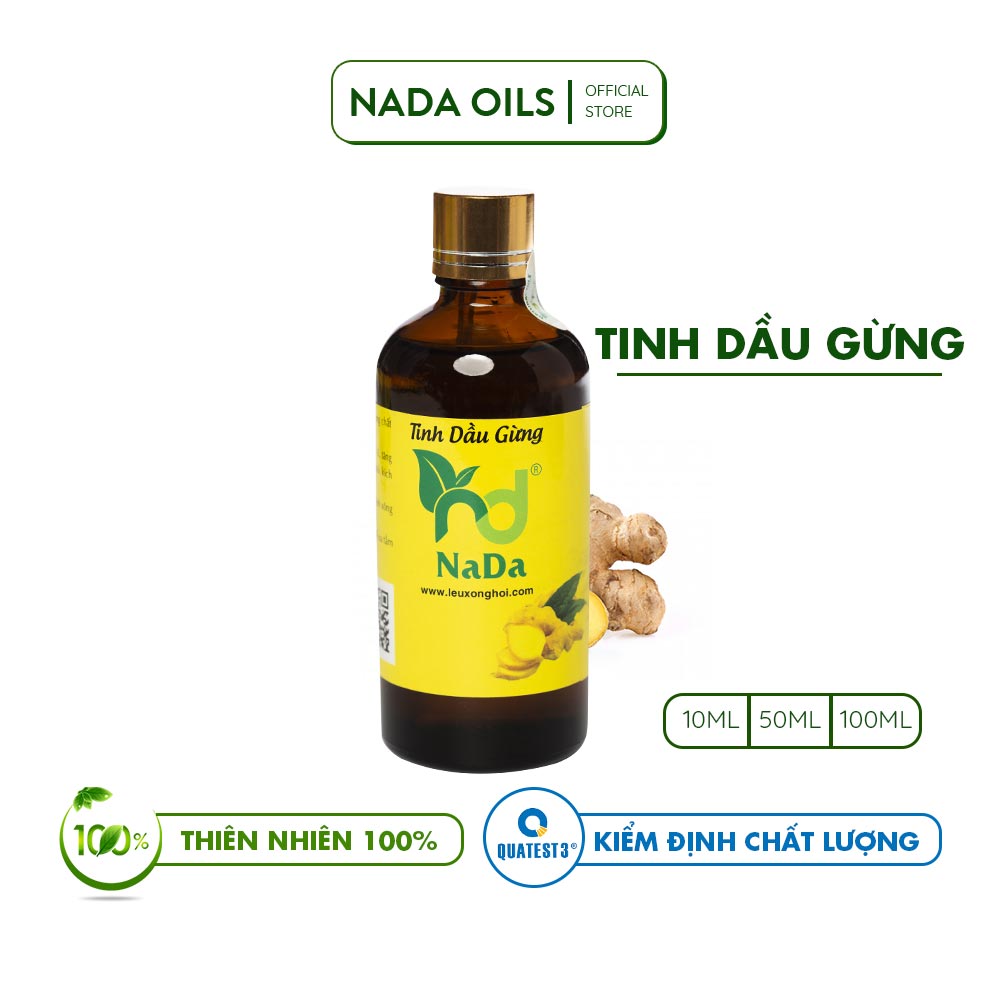 Tinh dầu gừng nguyên chất Nada