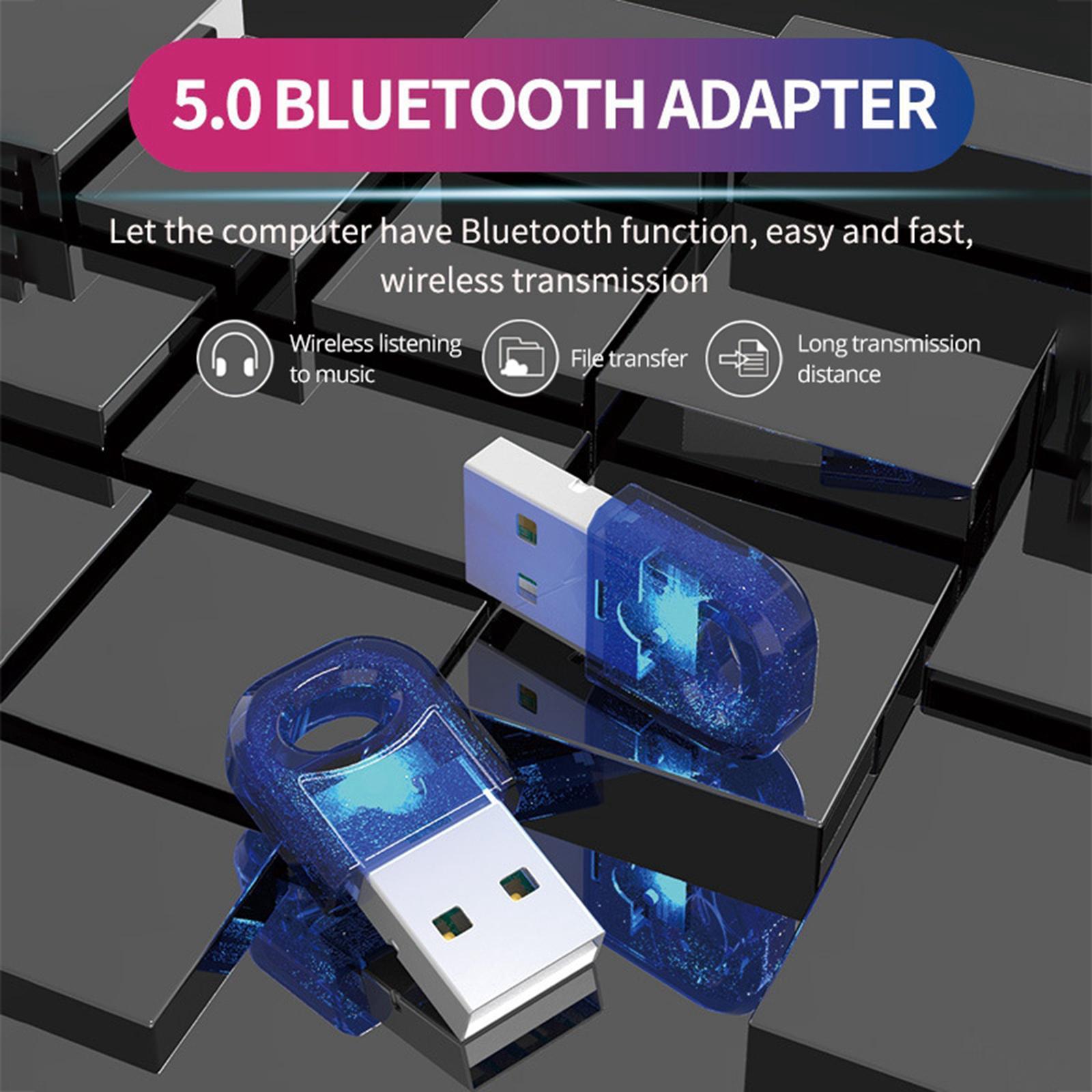 Wireless USB Bluetooth 5.0  Adapter For Windows 7 8 10 PC Laptop