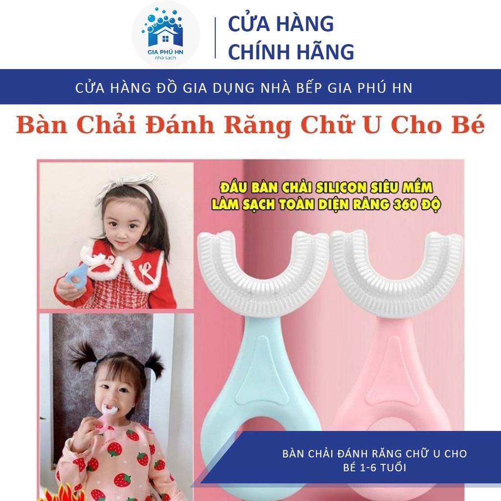 Bàn Chải Đánh Răng Chữ U Thông Minh Chất Liệu Silicon Cho Bé Từ 2 - 6 Tuổi